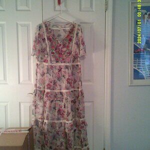 Gorgeous Sundance 2-in-1 Floral Maxi Dress Size L